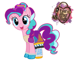 Size: 992x806 | Tagged: safe, artist:thunderfists1988, edit, imported from derpibooru, pinkie pie, cosplay, ever after high, female, maddie, madeline hatter, ms paint, simple background, solo, transparent background