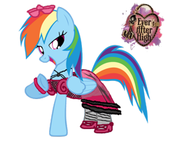 Size: 994x803 | Tagged: safe, artist:thunderfists1988, edit, imported from derpibooru, rainbow dash, briar beauty, ever after high, female, simple background, solo, transparent background