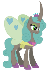 Size: 378x568 | Tagged: safe, artist:owe-b-1, imported from derpibooru, queen chrysalis, changeling, changeling queen, dark mirror universe, equestria-3, female, mirror universe, reversalis, solo