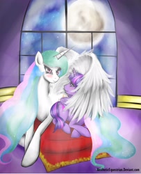 Size: 1665x2048 | Tagged: safe, artist:pastelmistress, deleted from derpibooru, imported from derpibooru, princess celestia, twilight sparkle, twilight sparkle (alicorn), alicorn, pony, female, lesbian, mare, shipping, twilestia