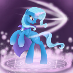 Size: 2900x2900 | Tagged: safe, artist:digitalcyn, imported from derpibooru, trixie, pony, unicorn, female, magic, magic circle, mare, solo