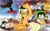 Size: 1280x800 | Tagged: dead source, safe, artist:lillyoawe, imported from derpibooru, applejack, oc, earth pony, pony, friendship is witchcraft, how applejack won the war, helmet, kill them all, salute, ship, submarine, tank (vehicle)