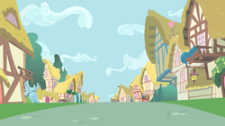 Size: 8000x4495 | Tagged: safe, artist:boneswolbach, imported from derpibooru, absurd resolution, background, no pony, ponyville, vector