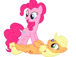 Size: 1024x768 | Tagged: safe, artist:birdivizer, imported from derpibooru, screencap, applejack, pinkie pie, pinkie apple pie