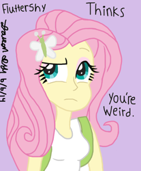 Size: 800x966 | Tagged: safe, artist:lcponymerch, imported from derpibooru, fluttershy, equestria girls, female, mouthpiece, solo