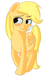 Size: 1236x2000 | Tagged: safe, artist:sadpone, imported from derpibooru, oc, oc only, oc:flicker feather, feather, solo