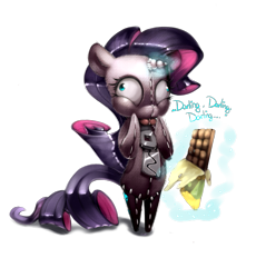 Size: 1261x1372 | Tagged: safe, artist:carligercarl, imported from derpibooru, rarity, chocolate, crossover, derp, female, gir, invader zim, simple background, solo, transparent background