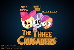 Size: 1463x1002 | Tagged: safe, artist:niban-destikim, imported from derpibooru, apple bloom, scootaloo, sweetie belle, cutie mark crusaders, the three stooges