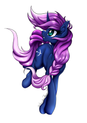 Size: 751x1063 | Tagged: safe, artist:arcadianphoenix, imported from derpibooru, oc, oc only, oc:seline, azuna, next generation, offspring, parent:oc:azure night, parent:princess luna, parents:azuna, parents:canon x oc, simple background, solo, transparent background