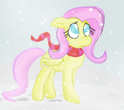 Size: 1636x1459 | Tagged: safe, artist:stratica, imported from derpibooru, fluttershy, clothes, female, scarf, solo