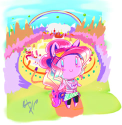 Size: 582x596 | Tagged: safe, artist:damianvertigo, imported from derpibooru, pinkie pie, adventure time, crossover, female, solo