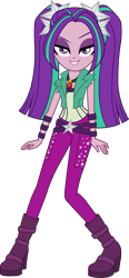 Size: 1629x3496 | Tagged: safe, artist:imperfectxiii, imported from derpibooru, aria blaze, human, equestria girls, rainbow rocks, evil grin, eyebrows, female, flirting, gem, grin, high res, lidded eyes, looking at you, pigtails, simple background, siren gem, smiling, smiling at you, solo, transparent background, vector