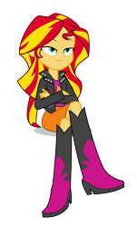 Size: 2442x4050 | Tagged: safe, artist:mohawgo, imported from derpibooru, sunset shimmer, equestria girls, rainbow rocks, female, simple background, solo, transparent background, unamused