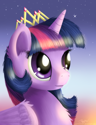 Size: 1280x1656 | Tagged: safe, artist:niegelvonwolf, imported from derpibooru, twilight sparkle, alicorn, pony, female, mare, new crown, solo, twilight sparkle (alicorn)