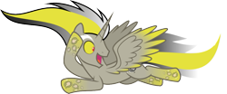 Size: 1033x429 | Tagged: safe, artist:ariaannaa, imported from derpibooru, discord, alicorn, pony, male, ponified, pony discord, rainbow power, rainbow power-ified, solo