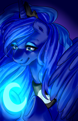 Size: 1242x1920 | Tagged: safe, artist:bro-hoofle, imported from derpibooru, princess luna, female, portrait, solo