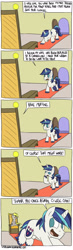 Size: 1000x3404 | Tagged: safe, artist:timsplosion, imported from derpibooru, derpy hooves, shining armor, pegasus, pony, unicorn, comic:shining armor is a goddamn moron, comic, female, male, mare, no pupils, shining armor is a goddamn moron, speech bubble, stallion, throne