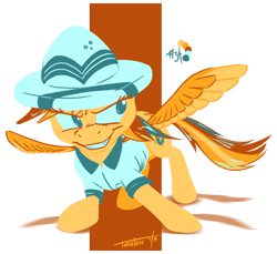 Size: 1050x961 | Tagged: safe, artist:thraten, imported from derpibooru, daring do, color palette challenge, female, limited palette, solo