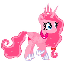 Size: 400x403 | Tagged: safe, artist:b3war3-0f-d0g, artist:sweetplum34, imported from derpibooru, oc, oc only, oc:princess lovestruck, alicorn, crystal pony, pony, alicorn oc, base used, crystallized, solo