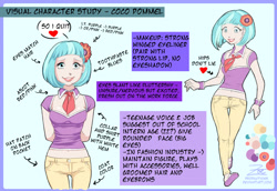 Size: 1212x834 | Tagged: safe, artist:zoe-productions, imported from derpibooru, coco pommel, human, belly button, cleavage, female, humanized, midriff, sandals, solo