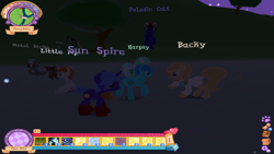 Size: 1920x1080 | Tagged: safe, imported from derpibooru, oc, oc only, oc:backy, oc:littlepip, dancing, legends of equestria