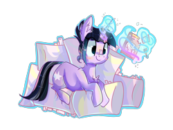 Size: 4000x3000 | Tagged: safe, artist:bonbrony, imported from derpibooru, twilight sparkle, female, magic, solo, telekinesis