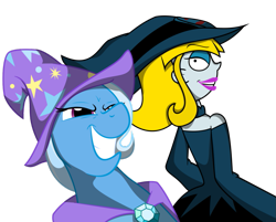 Size: 997x801 | Tagged: safe, artist:cartuneslover16, imported from derpibooru, trixie, crossover, simple background, snazzy shazam, the 7d, transparent background, witch