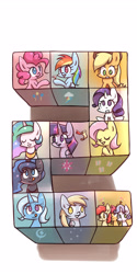 Size: 1600x3200 | Tagged: safe, artist:joycall6, imported from derpibooru, apple bloom, applejack, derpy hooves, fluttershy, pinkie pie, princess celestia, princess luna, rainbow dash, rarity, scootaloo, sweetie belle, trixie, twilight sparkle, alicorn, pony, cutie mark crusaders, female, mane six, mare, twilight sparkle (alicorn)