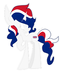 Size: 1024x1215 | Tagged: safe, artist:dizzee-toaster, imported from derpibooru, oc, oc only, britain, nation ponies, solo, union jack