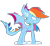 Size: 1024x934 | Tagged: safe, artist:dizzee-toaster, imported from derpibooru, rainbow dash, dragon, female, solo, species swap