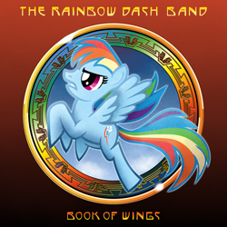 Size: 1200x1200 | Tagged: safe, artist:kefkafloyd, imported from derpibooru, rainbow dash, pony, album cover, book of dreams, female, parody, ponified, ponified album cover, solo, the steve miller band