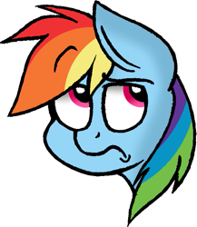 Size: 569x655 | Tagged: safe, artist:strangiesleepy, imported from derpibooru, rainbow dash, bust, female, head, simple background, solo, transparent background