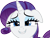 Size: 4840x3711 | Tagged: safe, artist:missbeigepony, imported from derpibooru, rarity, simple ways, bedroom eyes, female, floppy ears, grin, heart eyes, simple background, smiling, solo, transparent background, vector, wingding eyes