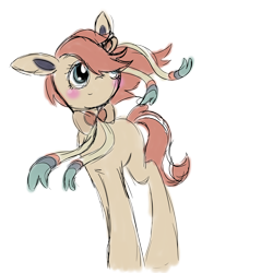 Size: 2000x2000 | Tagged: safe, artist:minty-red, imported from derpibooru, sylveon, pokémon, ponified, solo