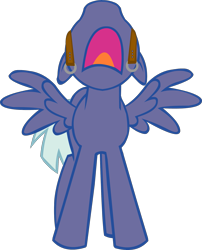 Size: 1807x2240 | Tagged: safe, artist:neoartimus, artist:sigmavirus1, imported from derpibooru, oc, oc only, oc:cruise control, pegasus, pony, goggles, simple background, skyward scream, solo, transparent background, turnabout storm, vector