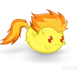 Size: 1050x950 | Tagged: safe, artist:scooterloo, imported from derpibooru, spitfire, blob, female, solo