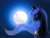 Size: 2048x1536 | Tagged: safe, artist:spaghettidolphin, imported from derpibooru, princess luna, eyes closed, female, moon, night, solo, stars