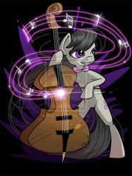 Size: 604x808 | Tagged: safe, artist:ellisarts, imported from derpibooru, octavia melody, pony, bipedal, cello, female, mare, musical instrument, solo