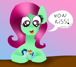 Size: 946x845 | Tagged: safe, artist:sapphirearts0123, imported from derpibooru, rainbow dash, soarin', oc, female, male, shipper on deck, shipping, soarindash, straight