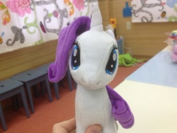 Size: 500x375 | Tagged: safe, imported from derpibooru, rarity, irl, nici, official, photo, plushie