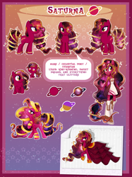 Size: 3684x4920 | Tagged: safe, artist:lessanamidairo, imported from derpibooru, oc, oc only, oc:saturna, original species, equestria girls, ponied up, reference sheet