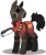 Size: 800x946 | Tagged: safe, artist:night-wolf122, imported from derpibooru, pony, clothes, crossover, gas mask, ponified, pyro, simple background, solo, team fortress 2, transparent background, video game crossover