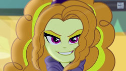 Size: 1920x1080 | Tagged: safe, imported from derpibooru, screencap, adagio dazzle, equestria girls, rainbow rocks, evil grin, flirting, grin, solo