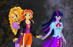 Size: 1358x878 | Tagged: safe, artist:darkcrazyd, artist:ydalirwendigo, imported from derpibooru, adagio dazzle, sunset shimmer, twilight sparkle, equestria girls, rainbow rocks, female, gem, siren gem, temptation