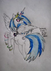 Size: 1024x1434 | Tagged: safe, artist:blueboxdave, imported from derpibooru, dj pon-3, vinyl scratch, alicorn, pony, alicornified, vinylcorn