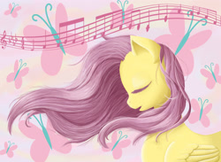 Size: 3264x2385 | Tagged: safe, artist:fjordhorse, imported from derpibooru, fluttershy, female, singing, solo