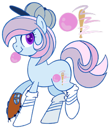 Size: 2560x3000 | Tagged: safe, artist:halabaluu, imported from derpibooru, oc, oc only, oc:bubble batter, earth pony, pony, adoptable, hat, solo