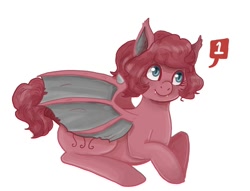 Size: 1000x762 | Tagged: safe, artist:superlucky13, imported from derpibooru, pinkie pie, bat pony, pony, female, race swap, solo