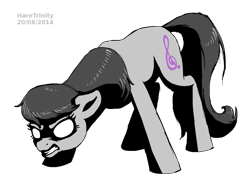 Size: 1111x815 | Tagged: safe, artist:haretrinity, imported from derpibooru, octavia melody, angry, female, glowing eyes, simple background, solo, transparent background