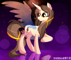 Size: 1024x860 | Tagged: safe, artist:spookyle, imported from derpibooru, oc, oc only, oc:golden pen, alicorn, pony, alicorn oc, solo